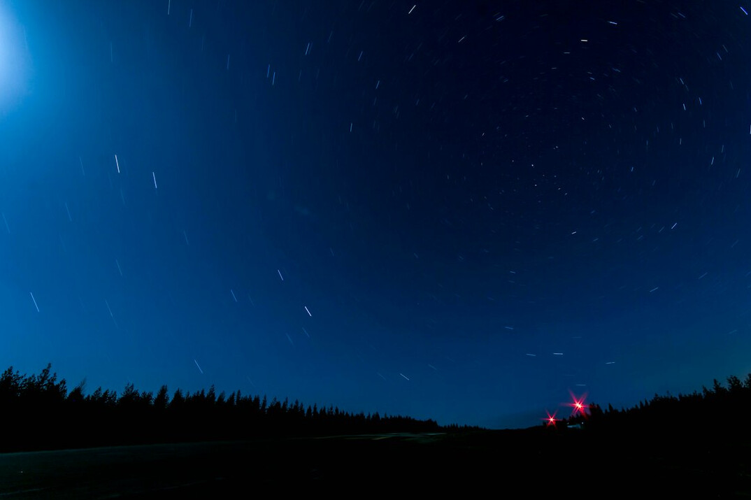 ufo in night sky