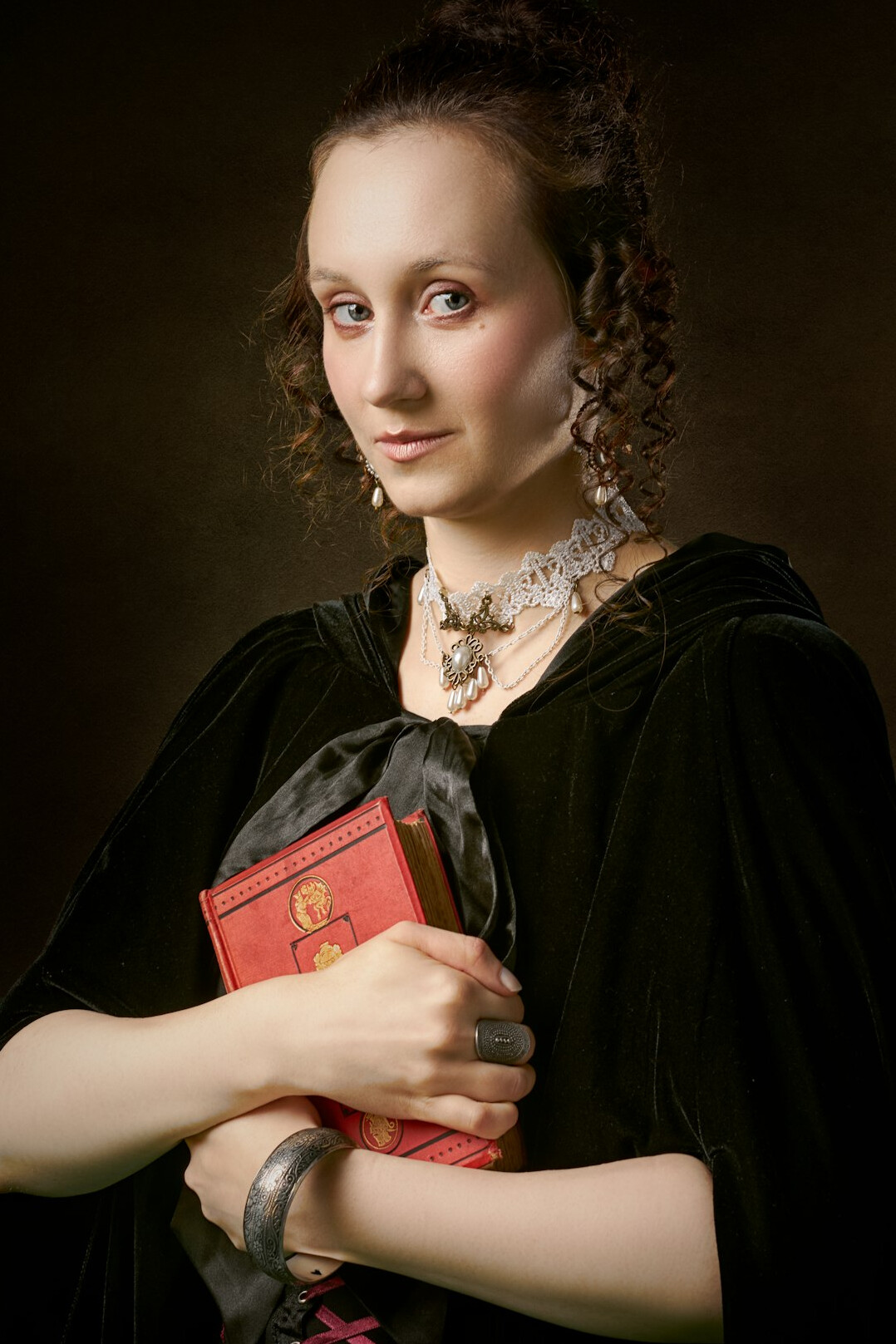 Portrait of a woman historian archivist with red-brown hair