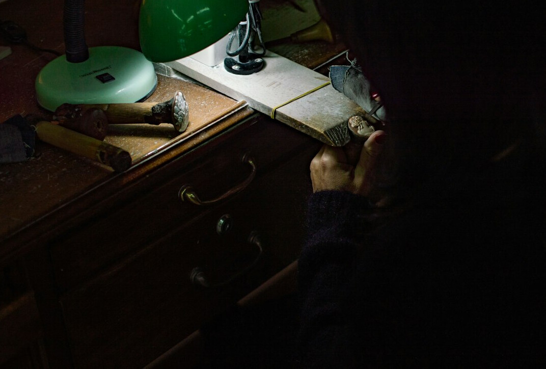 investigators examining old documents